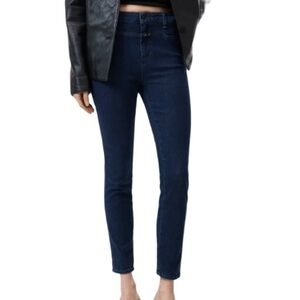NWT Closed Skinny Pusher Skinny Jeans in Dark Blue Wash - Sz 24